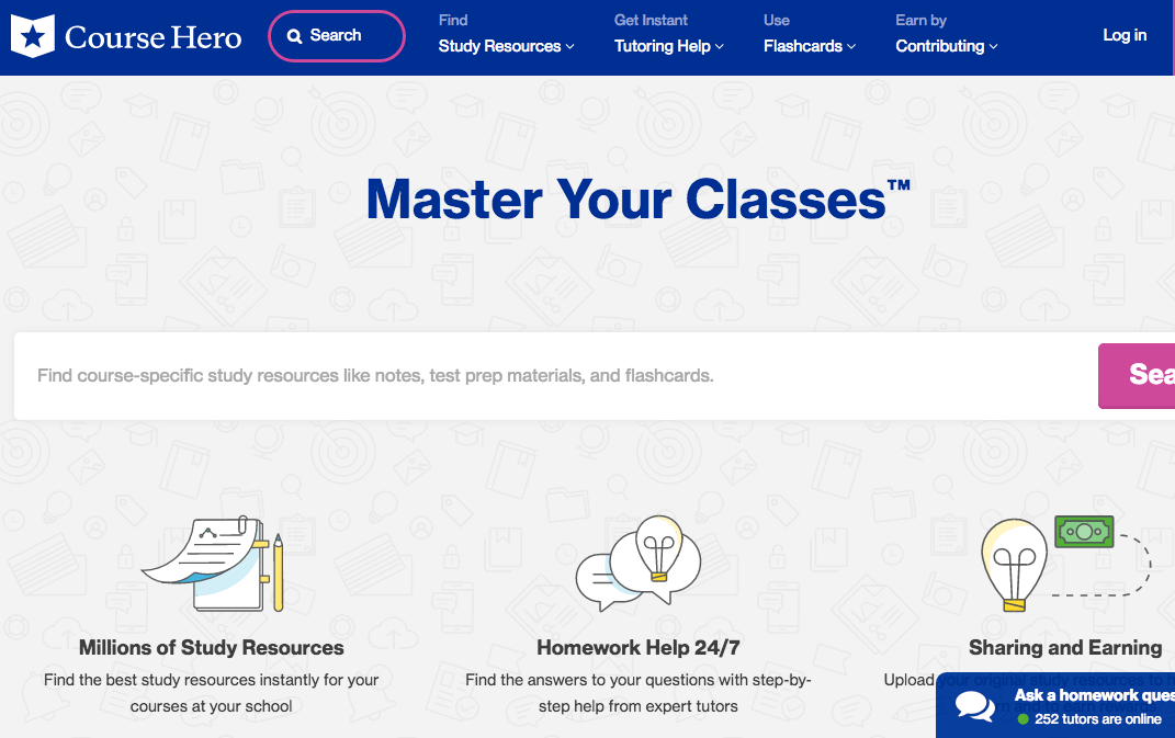Course Hero screenshot