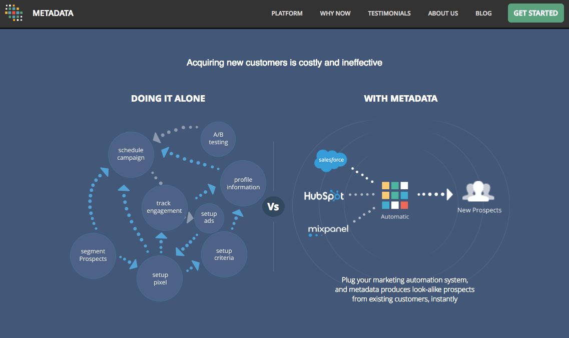 Metadata.io screenshot