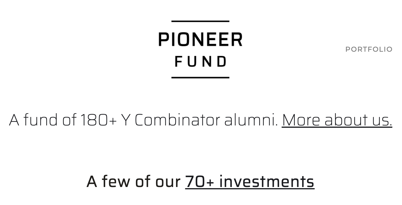 Pioneer Fund screenshot