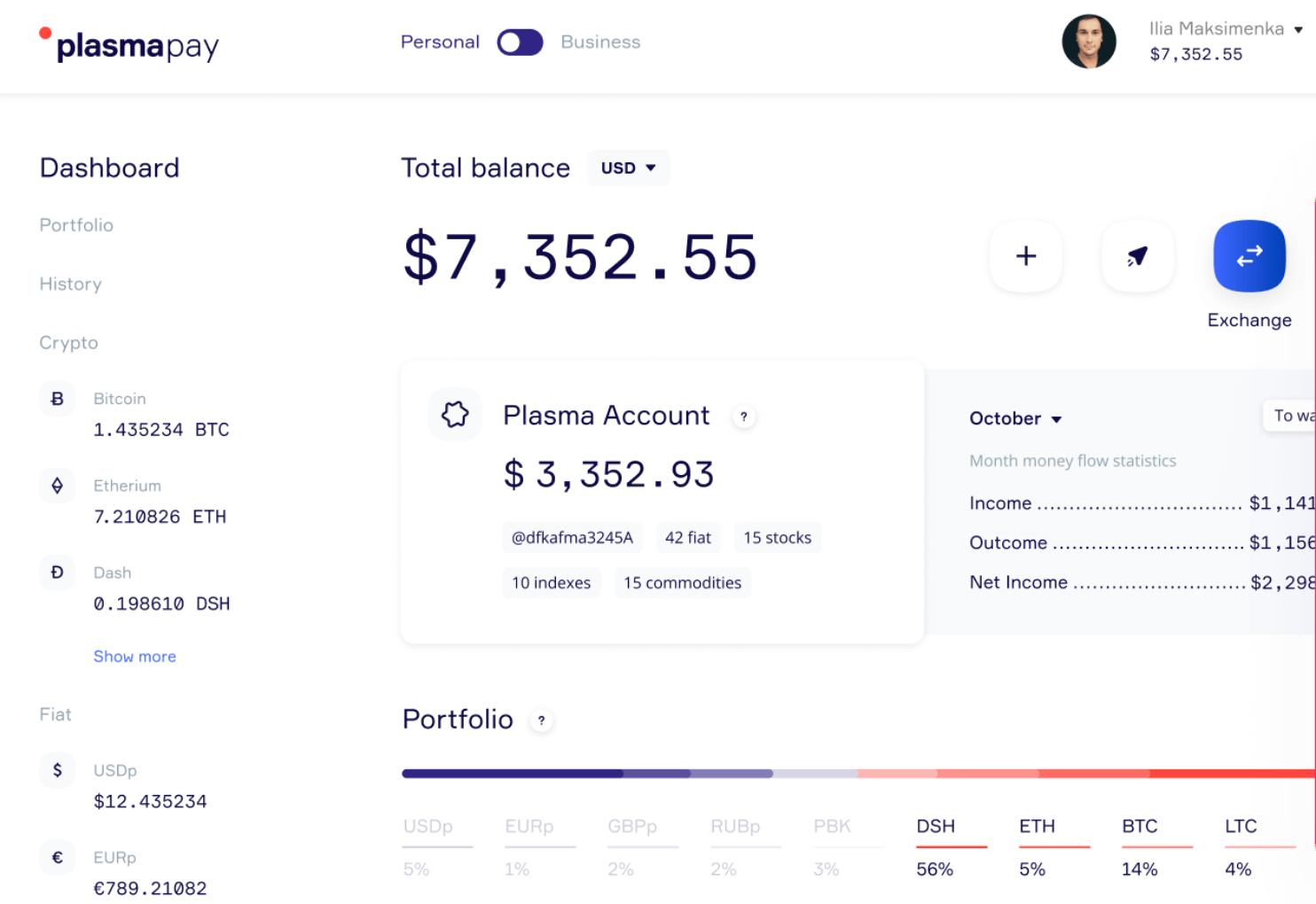 PlasmaPay screenshot